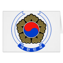 South Korea coat of arms cards