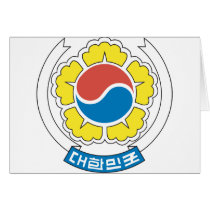 South Korea - Coat Of Arms Cards