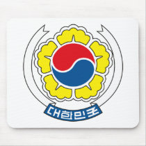 South Korea Coat of Arms Mousepad