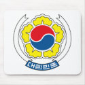 South Korea Coat of Arms Mousepad