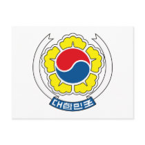 South Korea Coat of Arms postcards