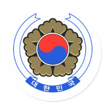 South Korea coat of arms stickers