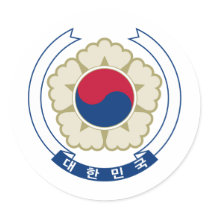 South Korea Coat of Arms Stickers