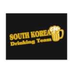South Korea Drinking Team Post Card
