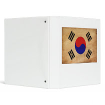 South Korea Flag Binders