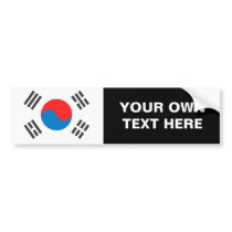 South Korea Flag Bumper Stickers