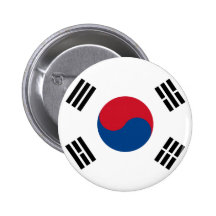 South Korea Flag Button