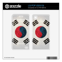 South Korea Flag; Decal For The LG POP