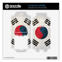 South Korea Flag; Decal For The LG Rumor