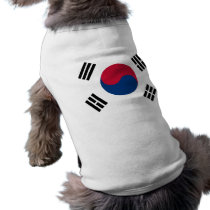 South Korea Flag Pet Tee
