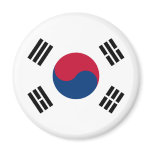 South Korea Flag Fridge Magnets
