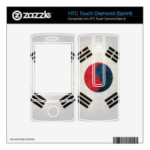 South Korea Flag; HTC Touch Diamond Skins