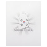 South Korea Flag Map 2.0 Letterhead Design