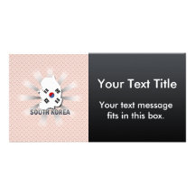 South Korea Flag Map 2.0 Photo Greeting Card