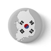 South Korea flag map buttons by FlagStore South Korea flag map buttons