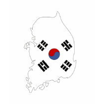 South Korea flag map t-shirts by FlagStore South Korea flag map t-shirts