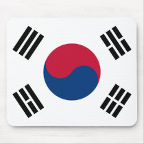 South Korea Flag Mousepads