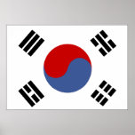 South Korea Flag posters