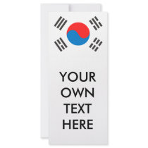 South Korea Flag rack cards by flagshirts South Korea Flag rack cards