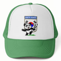 South Korea Football Panda hats by cuteunion South Korea Football Panda hats