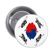 South Korea Gnarly Flag buttons