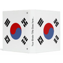 South Korea High quality Flag Vinyl Binder