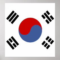 South Korea High quality Flag Print