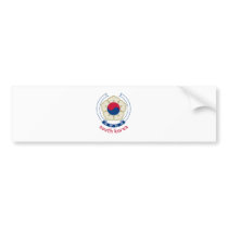 SOUTH KOREA - korean/asia/asian/emblem/flag Bumper Sticker