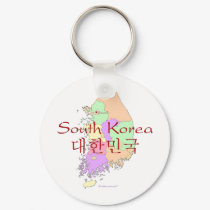 South Korea Map keychains