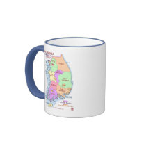 South Korea Map Mug