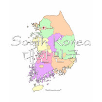 South Korea Map t-shirts by redthread_korea South Korea Map t-shirts
