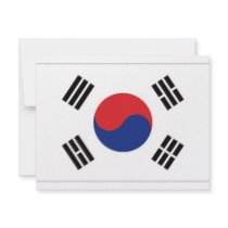 South Korea National Flag invitations