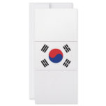 South Korea National Flag Custom Rack Card