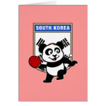 This is a cute shirt for table tennis players and fans. Panda loves to play table tennis in front of this flag of South Korea! This table tennis panda shirt is a great gift for table tennis players and fans!