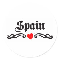 South Korea Tattoo Style Round Stickers