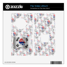 South Korea Waving Flag Decals For Flip Ultra II