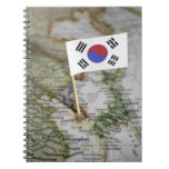 South Korean flag in map Notebooks