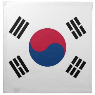 South Korean Flag on MoJo Napkin