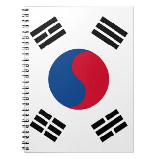 South Korean Flag Spiral Note Books