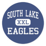 South Lake - Eagles - High - Groveland Florida Round Stickers