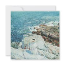 South Ledges, Appledore by F. C. Hassam Personalized Invitation
