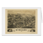South Manchester, CT Panoramic Map - 1880 Greeting Card