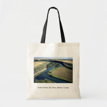 South of Indus, Bow River, Alberta, Canada Canvas Bags