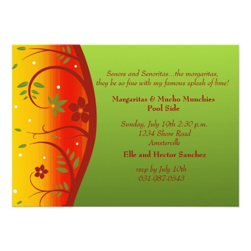 South of the Border Party Invitation