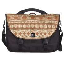 South Pacific Tribal Wood Pattern Commuter Bag at Zazzle