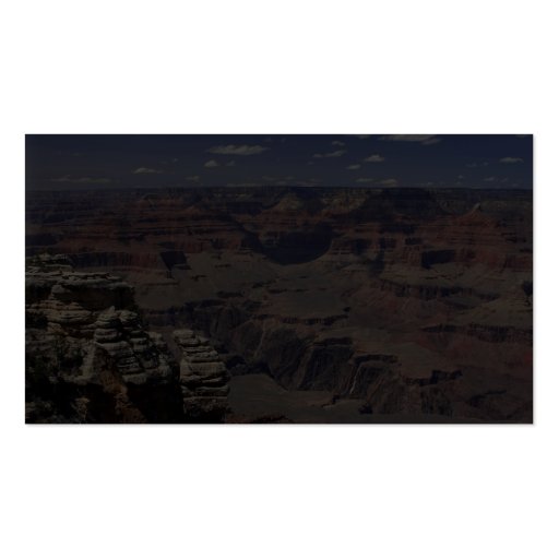 South Rim Of The Grand Canyon In Arizona Business Card Template (back side)