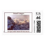 South Rim of the Grand Canyon in winter. Postage Stamps