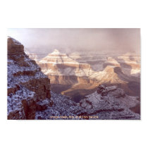 South Rim of the Grand Canyon in winter snow. posters by moxieann South Rim of the Grand Canyon in winter snow. posters