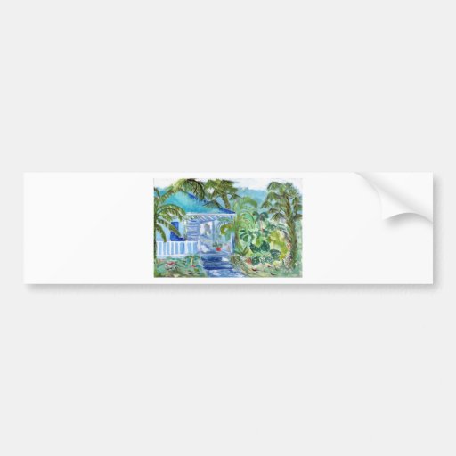 South Seas Plantation Style Bumper Sticker