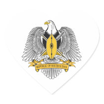 South Sudan Coat of Arms Stickers